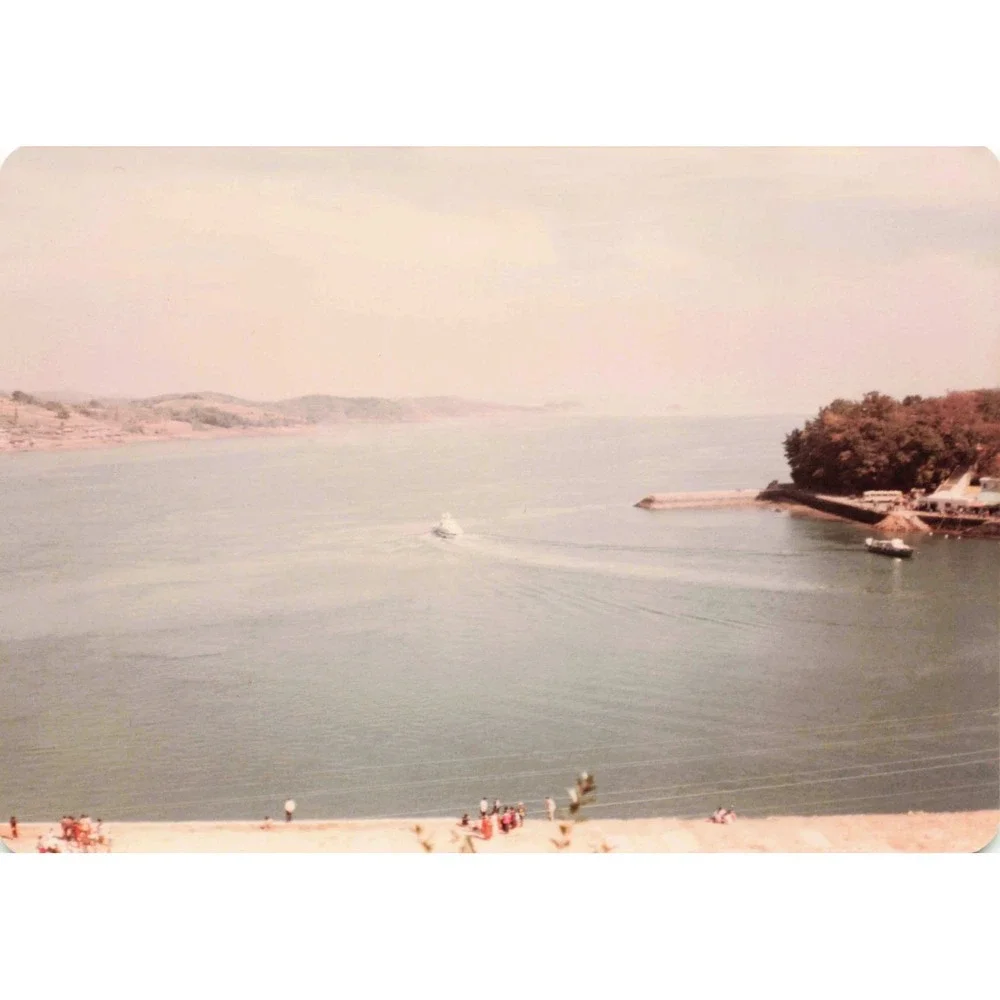 3 Vintage 1970s Namhae Bridge Korea Suspension Bridge Photos USAF South Korea - Picture 3 of 3